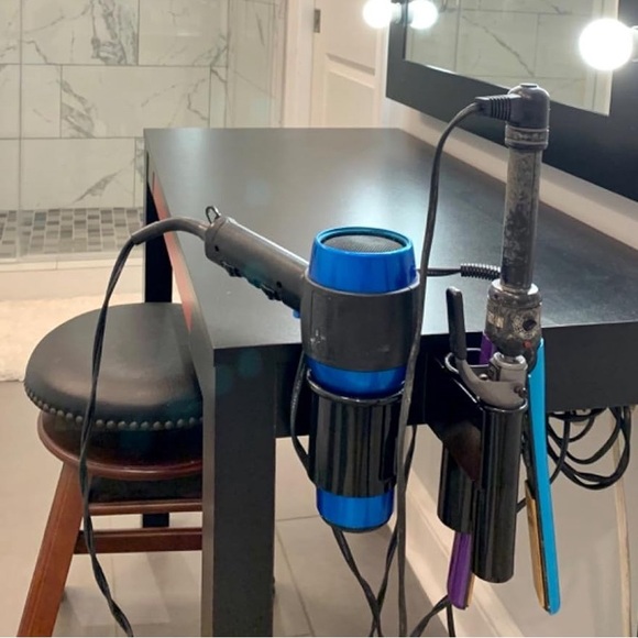 Hair Salon Blow Dryer Flat Curling Iron Holder Wall Mount - Picture 2 of 6